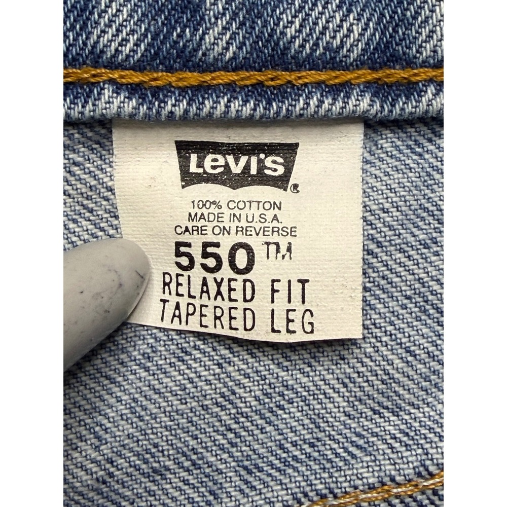 Levi's‎ 550 Jeans Women 38x29.5 Light Blue Relaxed Fit Tapered High Rise Vintage - Picture 5 of 11